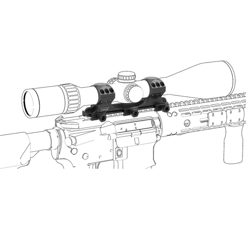 Vector Optics - Jednoczęściowy montaż lunety celowniczej - 30 mm - Wysoki profil - Picatinny - XASR-3013
