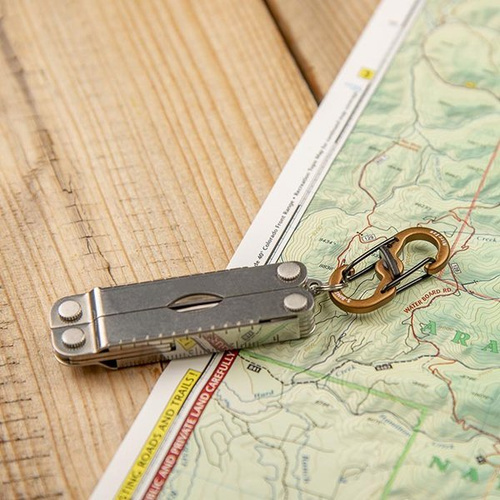 Nite Ize - Karabinek S-Biner® MicroLock® Aluminum - 2 szt. - Pomarańczowy - LSBMA-19-2R6