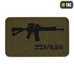 M-Tac - Naszywka AR-15 223/5,56 Laser Cut - Ranger Green/Czarny - 51111232 