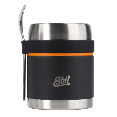 Esbit - Termos na żywność Classic Food Jug Cutlery Set - 500 ml - Czarny - FJ500ML-BK-2SL-S