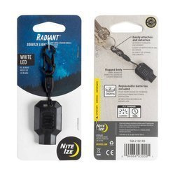 Nite Ize - Latarka z karabinkiem Radiant Squeeze Light LED Keychain - Biały - SQL2-02-R3