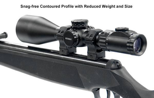 Leapers - Montaż dwuczęściowy UTG POI 30/11 - 30 mm - Wysoki - Czarny - RDU013022