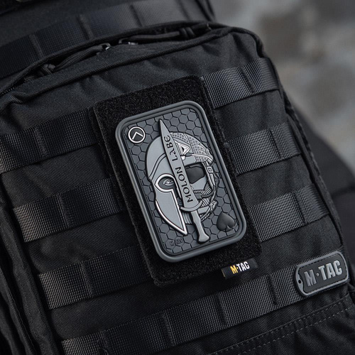 M-Tac - Naszywka Morale Patch - Molon Labe Ace 3D PVC - Szary - 51127011