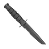 Ka-Bar 1255 - Nóż wojskowy Short Tanto - Czarny - Combo - Pochwa skórzana