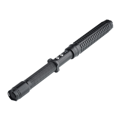 Guard - Paralizator z latarką LED X10 Strobo Baton - Aluminium - Czarny - YC-X10
