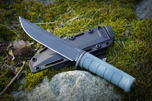 Ka-Bar - Nóż Dust I Fixed Blade Knife 6,125″ - Clip Point - D2 - Zielony - 6100