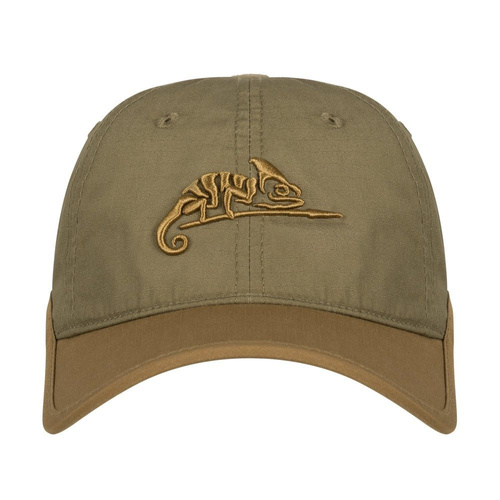 Helikon - Czapka z daszkiem Logo Cap - PolyCotton Ripstop - Coyote / Olive Green - CZ-LGC-PR-1102A