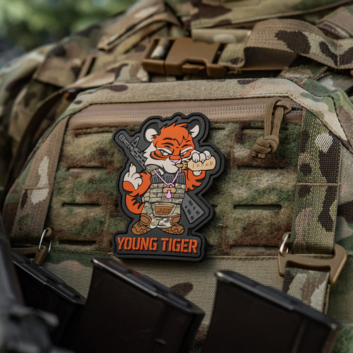 M-Tac - Naszywka Young Tiger - PVC - Pomarańczowa - 51506002