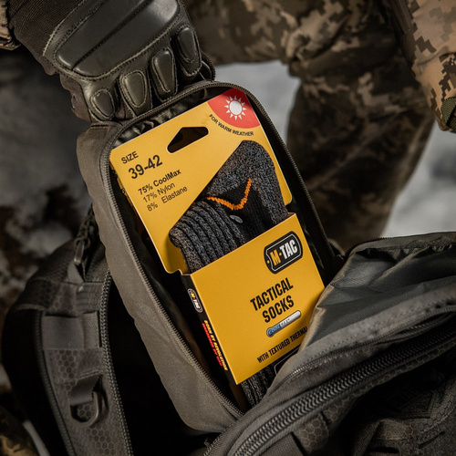 M-Tac - Skarpety Coolmax 75% Long - Czarny - FL-2103-2