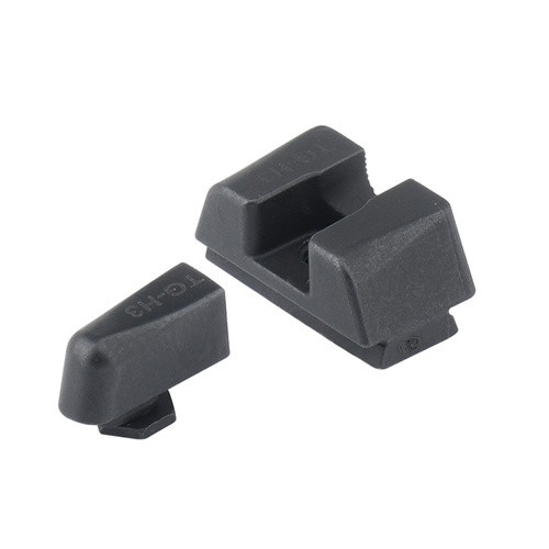 TruGlo - Trytowe przyrządy celownicze Tritium-X - Glock 17/19 - Niskie - Biała obwódka - TG231G1XW