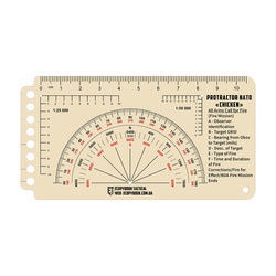 M-Tac - Linijka Ecopybook Tactical Protractor NATO Chicken - Polimer - ET-MTC-20016