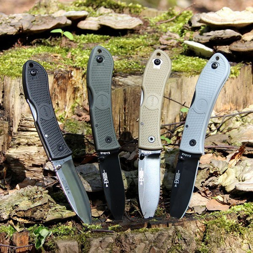 Ka-Bar 4062ZG - Nóż składany Dozier Folding Hunter - Zombie Green