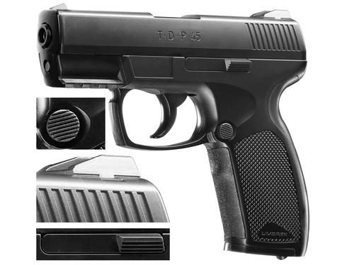 Umarex - Pistolet wiatrówka CO2 TDP-45 - 4,5 mm - Czarny - 5.8180
