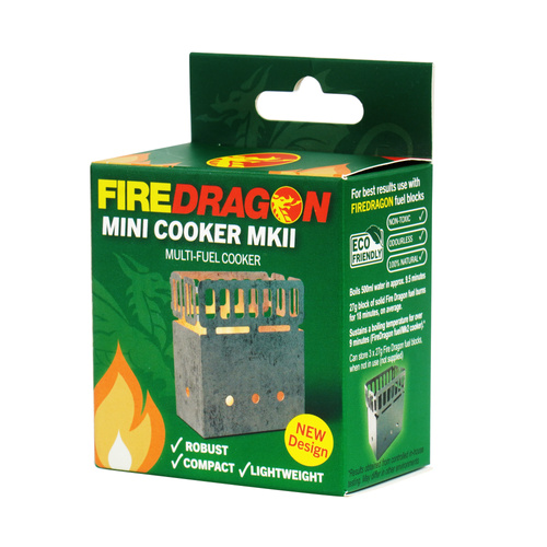 BCB - Kuchenka turystyczna FireDragon Mini Cooker MkII - Stal nierdzewna - CN375