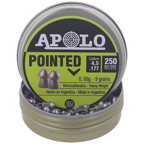 Apolo - Śrut do wiatrówki Premium Pointed - 4.50 mm - 250szt - E19102.G2