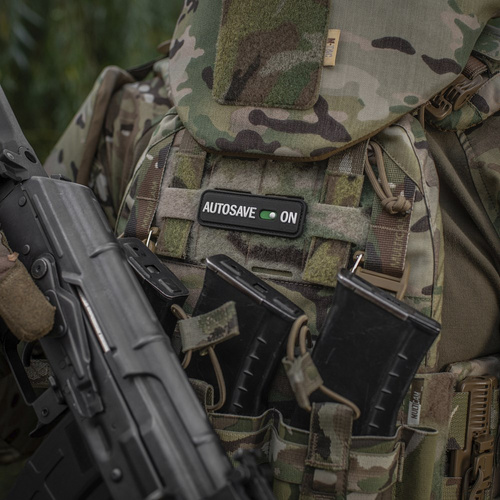 M-Tac - Naszywka Autosave PVC - 3D - Czarna - 51116702