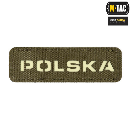 M-Tac - Naszywka - Polska 25х80 - Laser Cut Fluorescencyjna - Ranger Green/Lum - 51004223