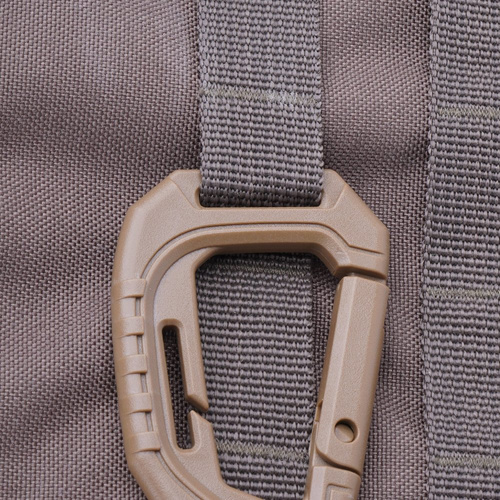 Mil-Tec - Karabińczyk Tactical Carabiner MOLLE - Polimer - 2 sztuki - Coyote Brown - 15922505