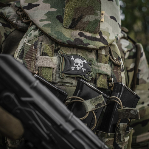 M-Tac - Naszywka Jolly Roger - PVC - Olive Drab - 51116801