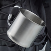 Mil-Tec - Kubek turystyczny z karabińczykiem - 500 ml - Stal - 14607900