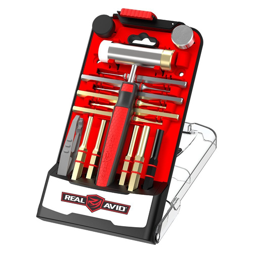 Real Avid - Zestaw wybijaków z młotkiem Accu-Punch™ Hammer with Brass & Steel Pin Punch Set - AVHPS-B