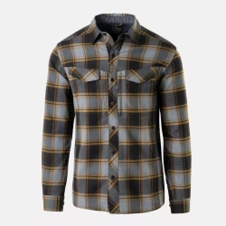 Helikon - Koszula z długim rękawem Defender Mk2 - Nylon Sorona Blend - Dark Ochre Plaid - KO-DF2-NS-2T