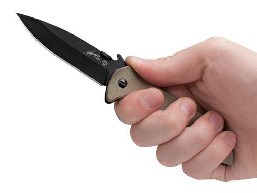 Kershaw - Nóż taktyczny Emerson 6054BRNBLK - 8Cr14MoV - Czarny - 6054BRNBLK