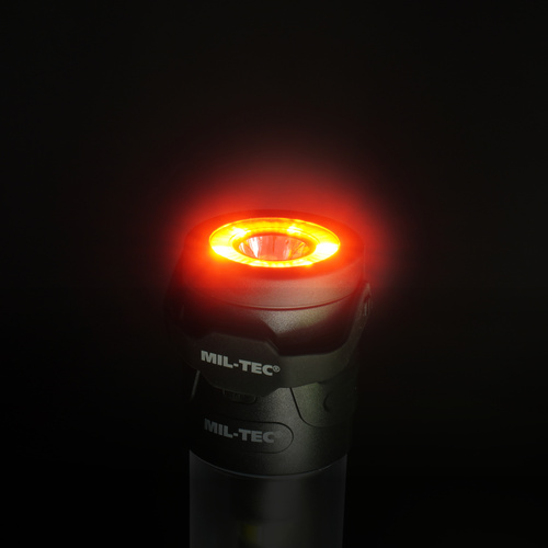 Mil-Tec - Lampa kempingowa Lantern Recharge - Czarna - 15196500