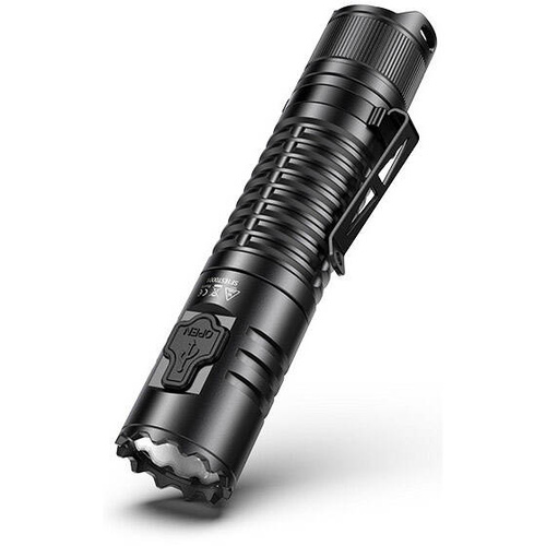 Speras - Latarka taktyczna LED EST KIT z akumulatorem 3100 mAh - 1900 lm - Czarna - SPERAS EST KIT