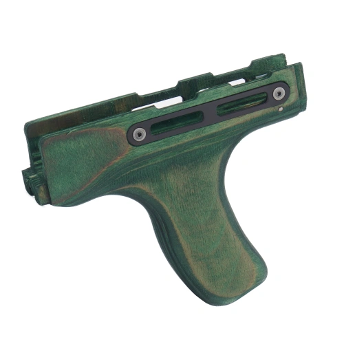 FTCS - Customowe Łoże AK Mod 9 - M-LOK - Forward Curved - Forest Green - Nr. 4 FG