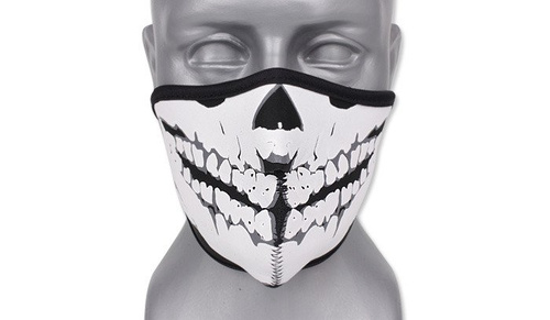 101 Inc. - Maska neoprenowa 3D Skull - Czarny - 219292-BL
