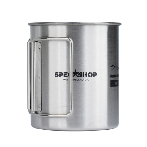 SpecShop.pl - Kubek stalowy - 450 ml - Srebrny