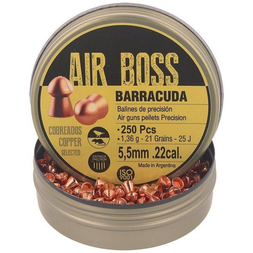 Apolo - Śrut do wiatrówki Air Boss Barracuda Copper - 5.50 mm - 250 szt - E30001.G2