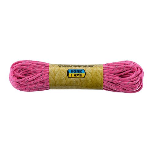 M-Tac - Paracord Type III 550 - 4 mm - 30 m - Neon Pink Reflective - 10260172