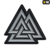 M-Tac - Naszywka 3D PVC Valknut - Czarny / Szary - 51163211