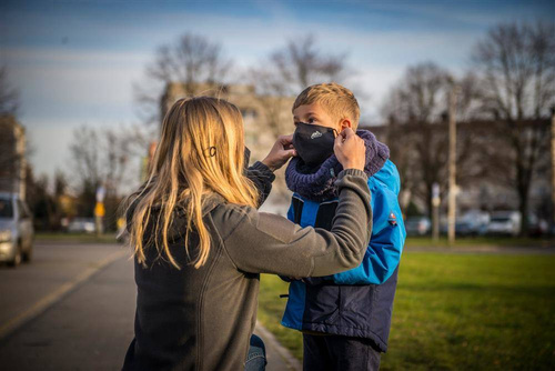 Helikon - Maseczka Ochronna Wielorazowa Profilowana Uniwersalna - Czarny - MA-RUP-CB-01