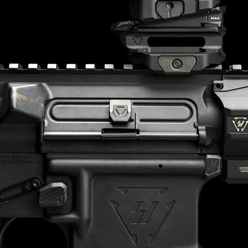 Strike Industries - Tłoczona klapka okna wyrzutnika łusek do AR-15 - Stalowa - Czarna - SI-AR-SUDC-223