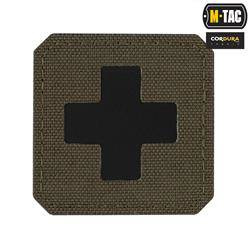 M-Tac - Naszywka Medic Cross Laser Cut - Cordura 500D - Ranger Green/Czarny - 51122232