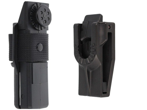 ESP - Hartowana pałka teleskopowa z kaburą - 18" - Ergonomiczna rękojeść - Czarny - ExB-18HE BLK BH-54