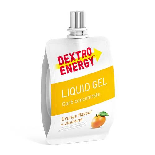 Dextro Energy - Żel energetyczny Liquid Gel - 60 ml - Pomarańczowy z witaminami - DE11