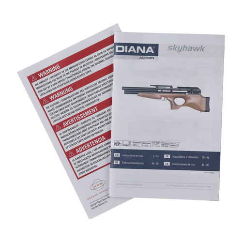 Diana - Wiatrówka PCP Skyhawk gen.2 - 5,5 mm - Czarna/Brązowa - 1810403