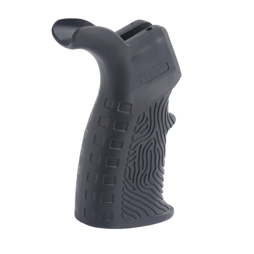 DLG Tactical - Ergonomiczny chwyt ze schowkiem do AR-15 - Gumowany - Czarny - DLG-123-BLK