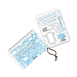 M-Tac - Zestaw linijek z szablonami TS+M A6 Ecopybook Tactical - Polimer - ET-MTC-20046