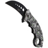 Herbertz Solingen - Nóż składany karambit Skulls Design - AISI 420 - 572413