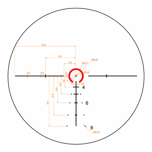 Vector Optics - Luneta biegowa LPVO Tauron 1-6x24 SFP - VTC-SMIL - Czarna - SCOC-49