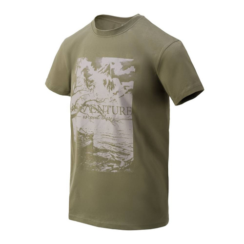 Helikon - Koszulka T-Shirt Adventure Is Out There - Olive Green - TS-AIO-CO-02