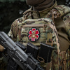M-Tac - Naszywka Paramedic Miś - Haftowana - Czerwona - 5425