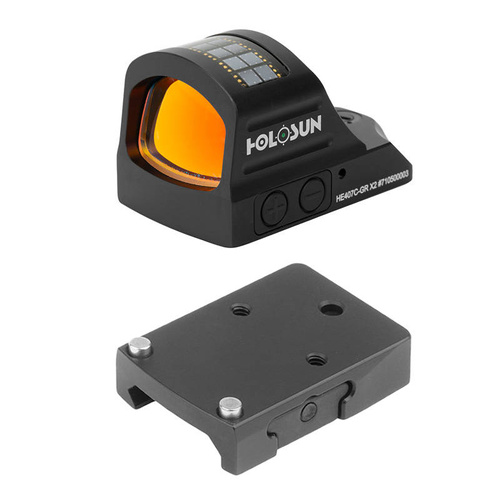 Holosun - Kolimator HE407C-GR X2 Micro Red Dot z montażem na szynę Picatinny
