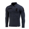M-Tac - Koszula taktyczna Polo z długim rękawem 65/35 - Dark Navy Blue - 80021015
