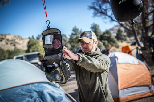 Helikon - Kosmetyczka Travel Toiletry Bag - Czarny / Pomarańczowy - MO-TTB-NL-2401A